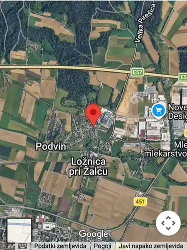 Lokacija FITING inštalacije na satelitskem zemljevidu